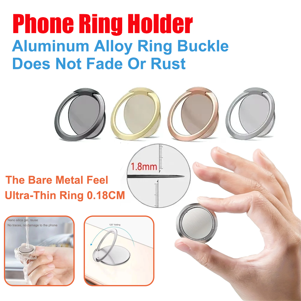 Phone Accessories Holder Car - حامل حلقي معدني رفيع للغاية للهاتف