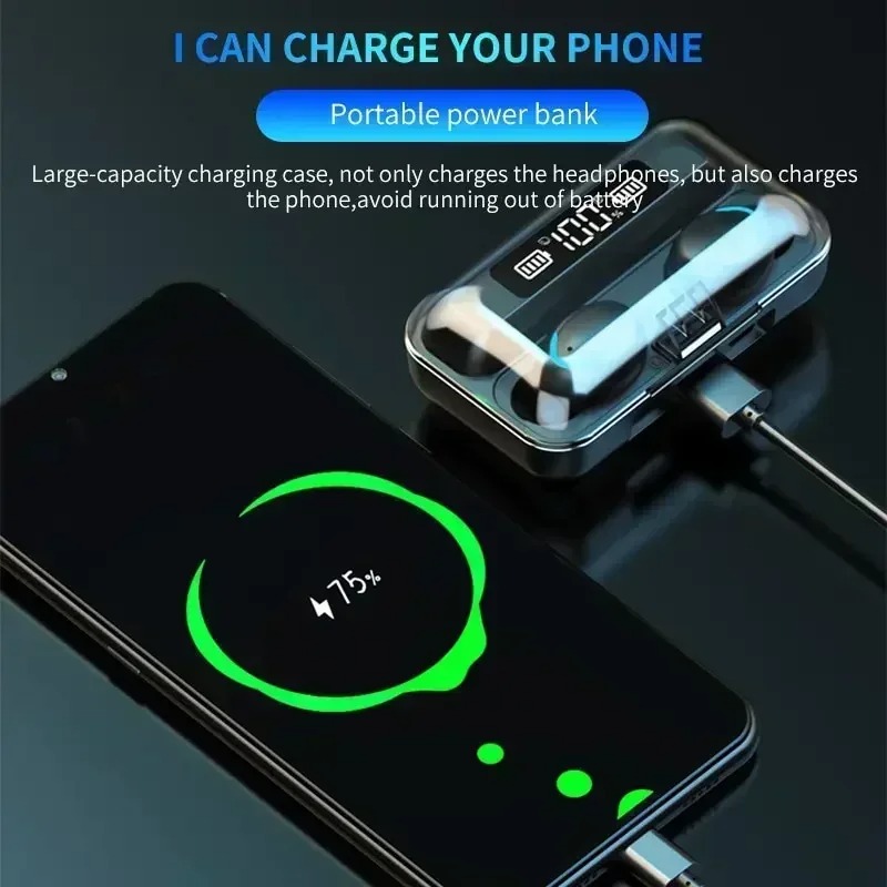 سماعات بلوتوث ستيريو 9D مع صوت - مراجعة Phone Accessories Amazon وسعره