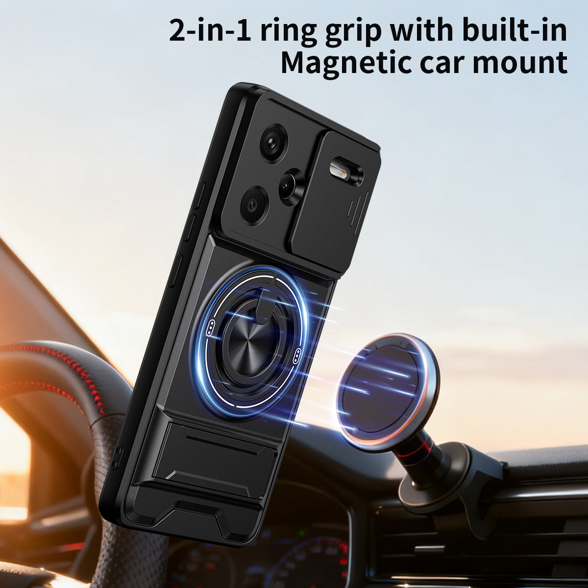 حافظة لهاتف شاومي ريدمي نوت 14 - مراجعة Phone Accessories Holder Car وسعره